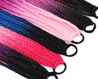 三つ編みヘアゴム