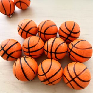 バスケットボールキーホルダー ５個セット チームおそろい卒団プレゼント